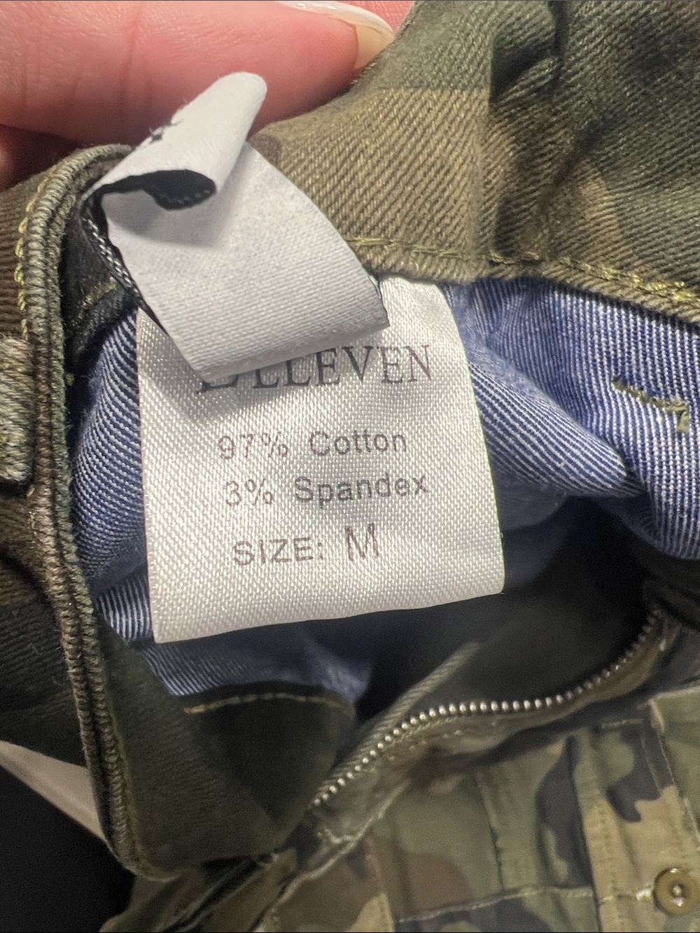 Zara Camo Cargo Mini Shorts - Green Multi - Picture 3 of 3